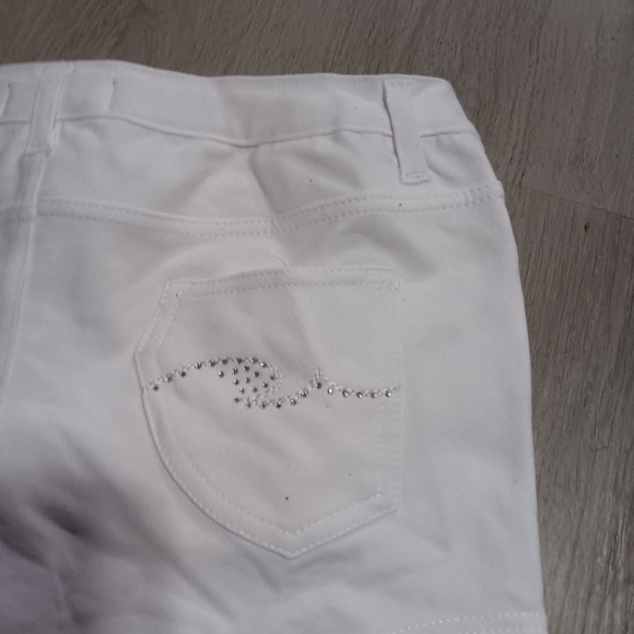 SMITH White Jean Shorts Clean Design - Picture 5 of 7